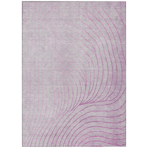 HomeRoots 5' Stylish Blush and Silver Abstract Area Rug - Washable, Durable, Perfect for Indoor and Outdoor Use 8' X 10' 631752
