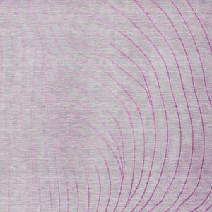 HomeRoots 5' Stylish Blush and Silver Abstract Area Rug - Washable, Durable, Perfect for Indoor and Outdoor Use 10' X 14' 631754