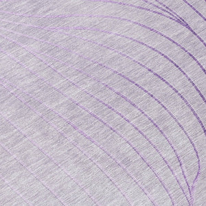 HomeRoots 5' Contemporary Lavender and Silver Abstract Area Rug - Washable, Durable for Indoor & Outdoor Spaces 8' Round 631775