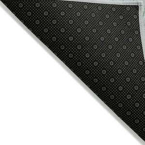 HomeRoots 5' Stylish Mint Green and Silver Abstract Area Rug – Washable, Durable, Perfect for Indoor/Outdoor Use 8' Round 631781