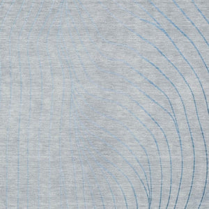HomeRoots 5' Sky Blue and Silver Abstract Area Rug - Stylish, Washable, Durable for Indoor and Outdoor Use 5' X 8' 631792