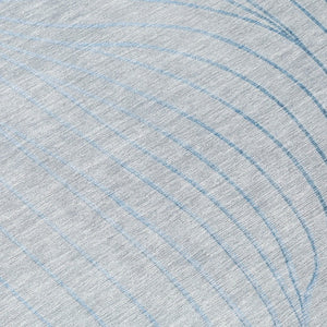HomeRoots 5' Sky Blue and Silver Abstract Area Rug - Stylish, Washable, Durable for Indoor and Outdoor Use 8' X 10' 631794