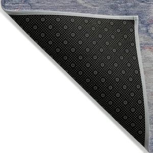 HomeRoots 5' Blush and Gray Abstract Area Rug - Stylish, Washable, Durable for Indoor and Outdoor Use 10' X 14' 631878