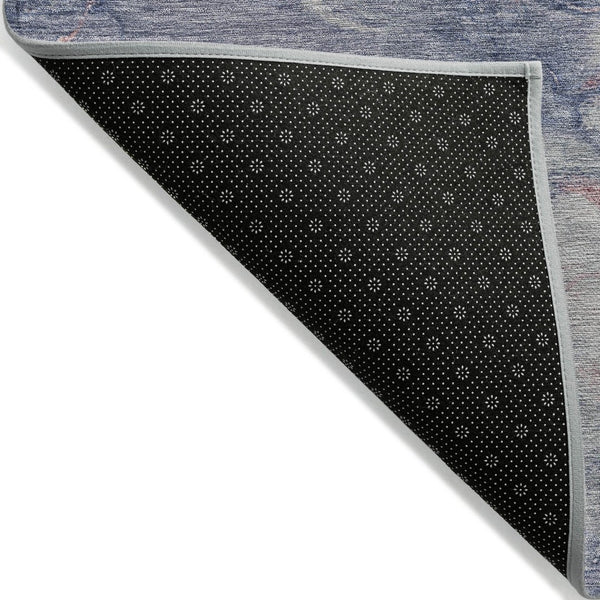 HomeRoots 5' Blush and Gray Abstract Area Rug - Stylish, Washable, Durable for Indoor and Outdoor Use 10' X 14' 631878