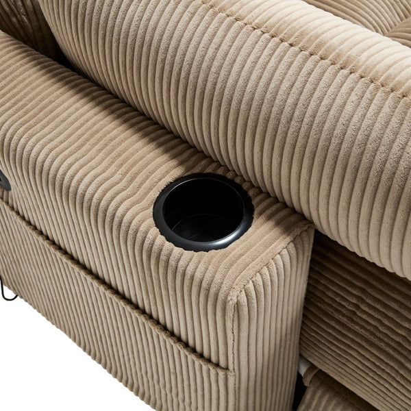 English Elm United Cozy Cloud Sleeper Sofa Bed - Versatile Oversized Chaise Lounge With Usb, Cup Holders & Storage W1568S00162-GIGA