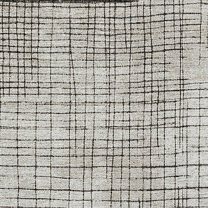 HomeRoots 5' Modern Ivory and Black Geometric Area Rug - Washable, Durable, Indoor/Outdoor, Stylish Accent 5' X 8' 631934