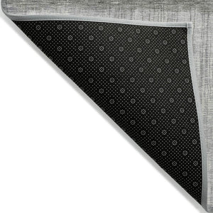 HomeRoots 5' Fern Green and Gray Abstract Area Rug - Stylish, Washable Design for Indoor and Outdoor Spaces 9' X 12' 632051