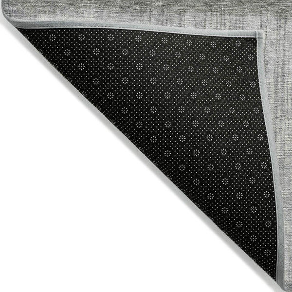 HomeRoots 5' Fern Green and Gray Abstract Area Rug - Stylish, Washable Design for Indoor and Outdoor Spaces 9' X 12' 632051