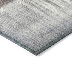 HomeRoots 5' Rust and Ivory Abstract Area Rug – Durable, Washable Design for Indoor and Outdoor Use, Stylish and Versatile 8' Round 632055