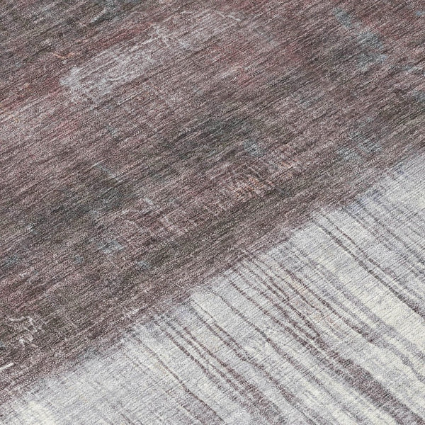 HomeRoots 5' Rust and Ivory Abstract Area Rug – Durable, Washable Design for Indoor and Outdoor Use, Stylish and Versatile 10' X 14' 632058