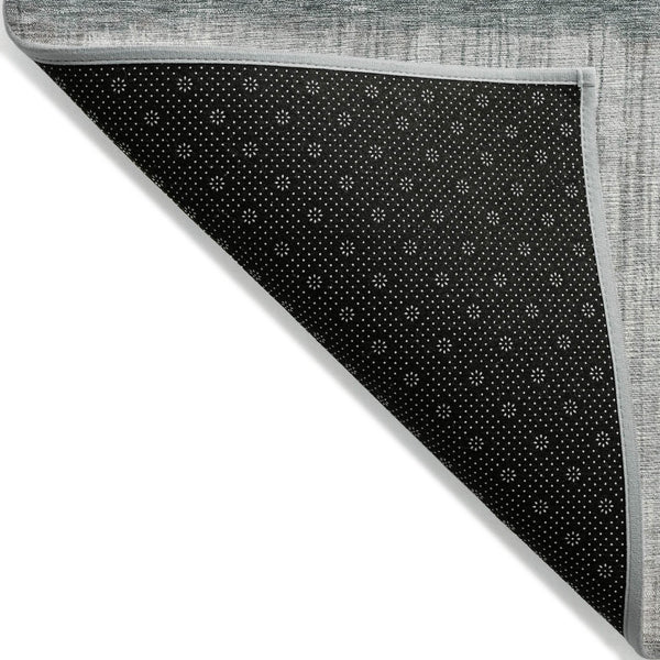 HomeRoots 5' Teal Blue and Gray Abstract Area Rug – Durable, Washable, Perfect for Indoor and Outdoor Spaces 8' X 10' 632062