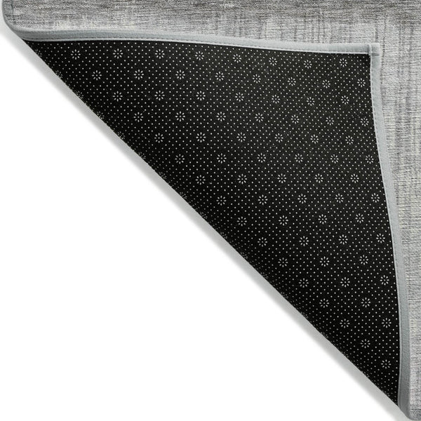 HomeRoots 5' Stylish Taupe and Gray Abstract Area Rug - Washable, Durable for Indoor and Outdoor Spaces 8' Round 632067
