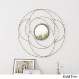 Christopher Knight Home® - Noble House - Evonne Modern Circular Wall Mirror, Gold