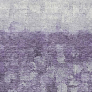 HomeRoots 5' Contemporary Purple and Silver Abstract Washable Area Rug for Indoor and Outdoor Spaces 5' X 8' 632090