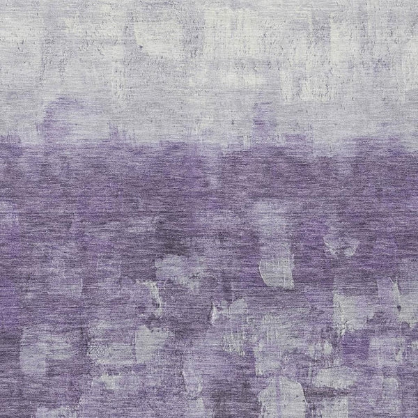 HomeRoots 5' Contemporary Purple and Silver Abstract Washable Area Rug for Indoor and Outdoor Spaces 5' X 8' 632090