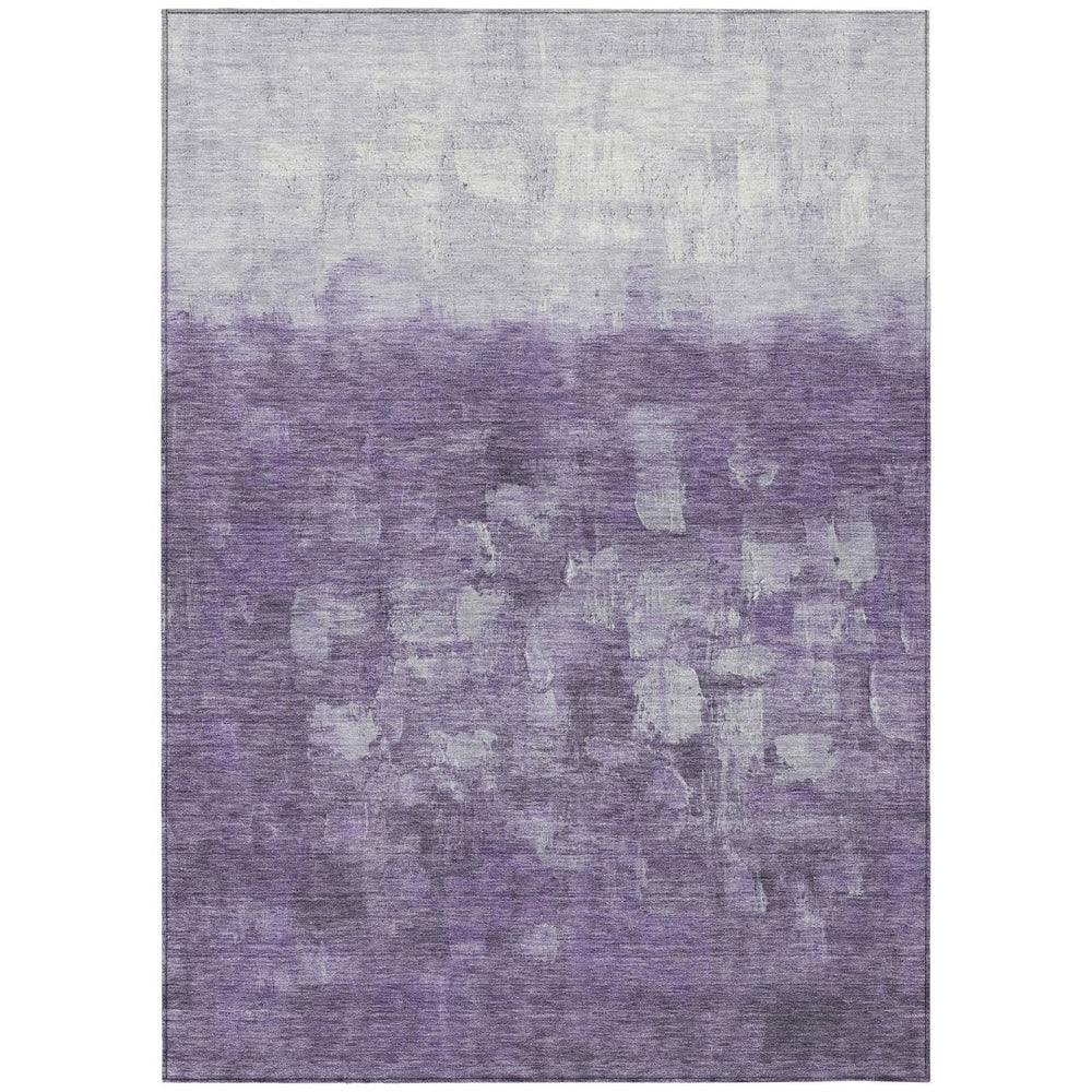 HomeRoots 8' X 10' Purple and Silver Abstract Area Rug – Stylish, Washable, Durable for Indoor & Outdoor Use! 632092