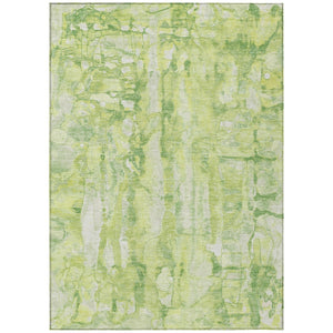 HomeRoots 5' Vibrant Lime Green and Ivory Abstract Area Rug - Stylish, Durable, and Washable for Indoor/Outdoor Use 5' X 8' 632126