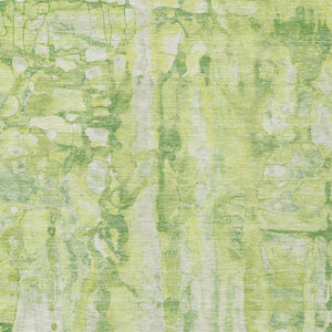 HomeRoots 5' Vibrant Lime Green and Ivory Abstract Area Rug - Stylish, Durable, and Washable for Indoor/Outdoor Use 5' X 8' 632126