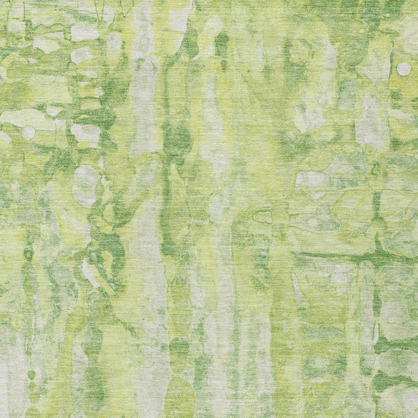 HomeRoots 5' Vibrant Lime Green and Ivory Abstract Area Rug - Stylish, Durable, and Washable for Indoor/Outdoor Use 8' X 10' 632128