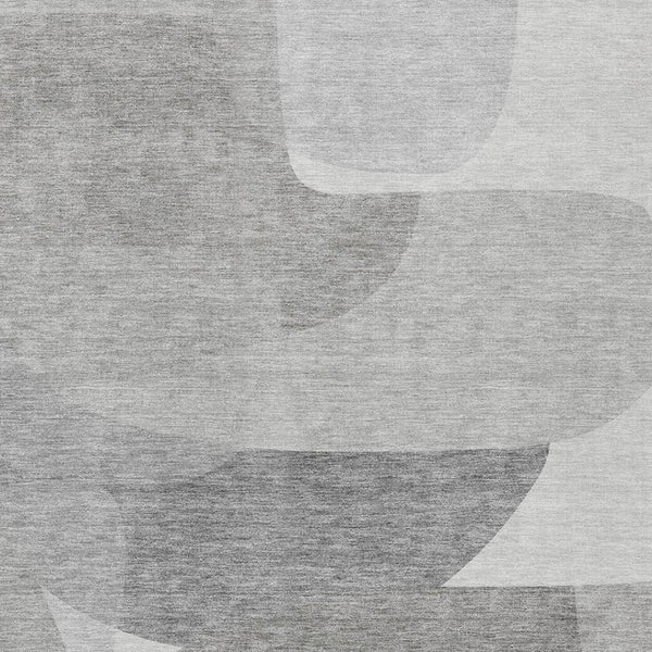 HomeRoots 5' Linen and Gray Abstract Area Rug - Stylish, Durable, Washable Design for Indoor and Outdoor Use 8' X 10' 632164