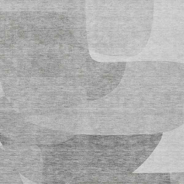 HomeRoots 5' Linen and Gray Abstract Area Rug - Stylish, Durable, Washable Design for Indoor and Outdoor Use 9' X 12' 632165