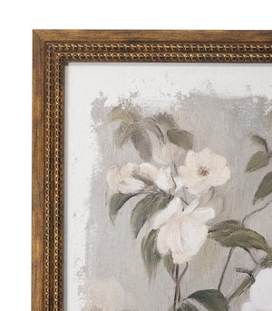 English Elm 31.5x47.2" Botanical Blossom Canvas Print Distressed Brown Frame Farmhouse Wall Art W2078P481783