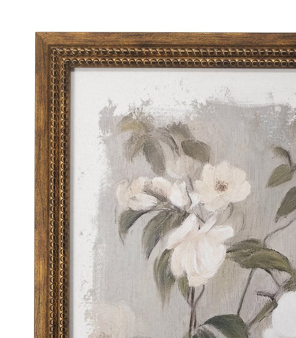 English Elm 31.5x47.2" Botanical Blossom Canvas Print Distressed Brown Frame Farmhouse Wall Art W2078P481783