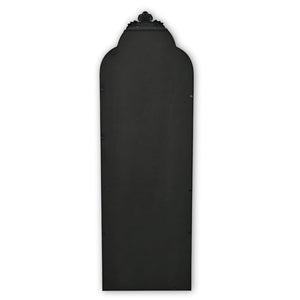 HomeRoots 65" Elegant Black Metal Arch Full-Length Mirror - Victorian Design for Stylish Home Décor & Reflection 632510
