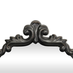 HomeRoots 65" Elegant Black Metal Arch Full-Length Mirror - Victorian Design for Stylish Home Décor & Reflection 632510