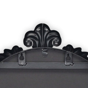HomeRoots 65" Elegant Black Metal Arch Full-Length Mirror - Victorian Design for Stylish Home Décor & Reflection 632510