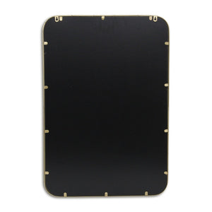 HomeRoots 32" Gold Metal Beaded Accent Mirror – Timeless Elegance for Living Rooms, Bedrooms, and More! 632592