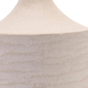HomeRoots 18" Beige Round Resin Floor Vase – Elegant Home Accent for Fresh Flowers, Dried Arrangements & Decor 632626