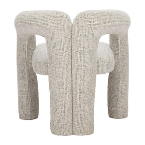 Gray Solid Wood Arm Chair with Open Back Design for Modern Dining Rooms