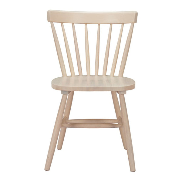 HomeRoots Set of 2 Solid Wood Open Back Dining Chairs for Modern Farmhouse Kitchens 632659