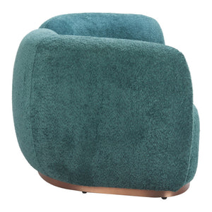 HomeRoots 87" Teal Blue Sofa - Stylish, Comfortable, Stain-Resistant Upholstery for Modern Living Rooms! 632670
