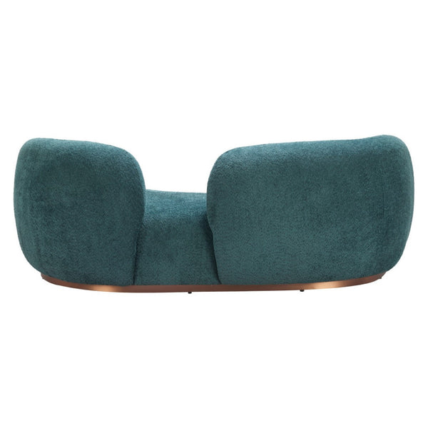 HomeRoots 87" Teal Blue Sofa - Stylish, Comfortable, Stain-Resistant Upholstery for Modern Living Rooms! 632670