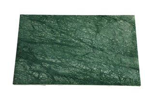 HomeRoots 24" Green Marble & Black Metal C-Table - Stylish, Durable End Table for Living Room & Small Spaces 632684