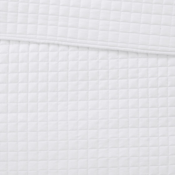 JLA Home 510 Design - 3 Reversible Quilt Set with Ultra-Soft Microfiber, Quilted Checkered Texture, Machine-Washable Comfort White 5DS13-0028