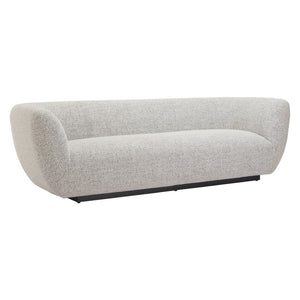 HomeRoots 96" Gray Upholstered Wood Sofa - Modern Design, Family-Friendly Comfort, and Durable Solid Frame 632705