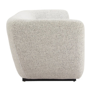 HomeRoots 96" Gray Upholstered Wood Sofa - Modern Design, Family-Friendly Comfort, and Durable Solid Frame 632705