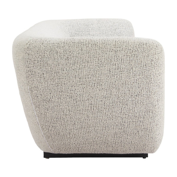 HomeRoots 96" Gray Upholstered Wood Sofa - Modern Design, Family-Friendly Comfort, and Durable Solid Frame 632705