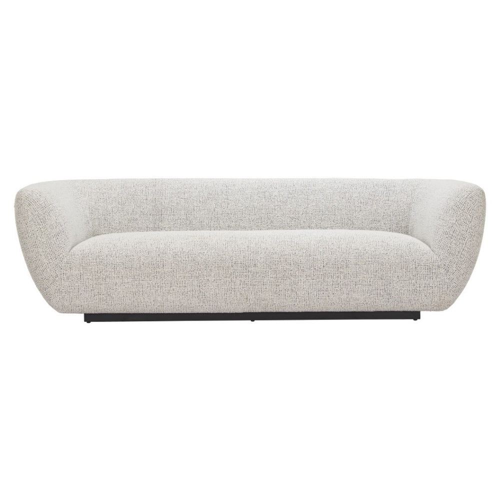 HomeRoots 96" Gray Upholstered Wood Sofa - Modern Design, Family-Friendly Comfort, and Durable Solid Frame 632705