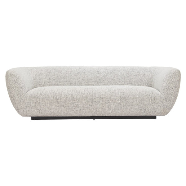 HomeRoots 96" Gray Upholstered Wood Sofa - Modern Design, Family-Friendly Comfort, and Durable Solid Frame 632705