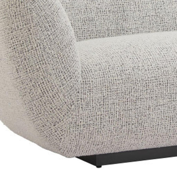 HomeRoots 96" Gray Upholstered Wood Sofa - Modern Design, Family-Friendly Comfort, and Durable Solid Frame 632705