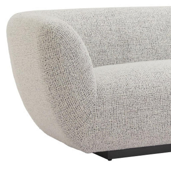 HomeRoots 96" Gray Upholstered Wood Sofa - Modern Design, Family-Friendly Comfort, and Durable Solid Frame 632705
