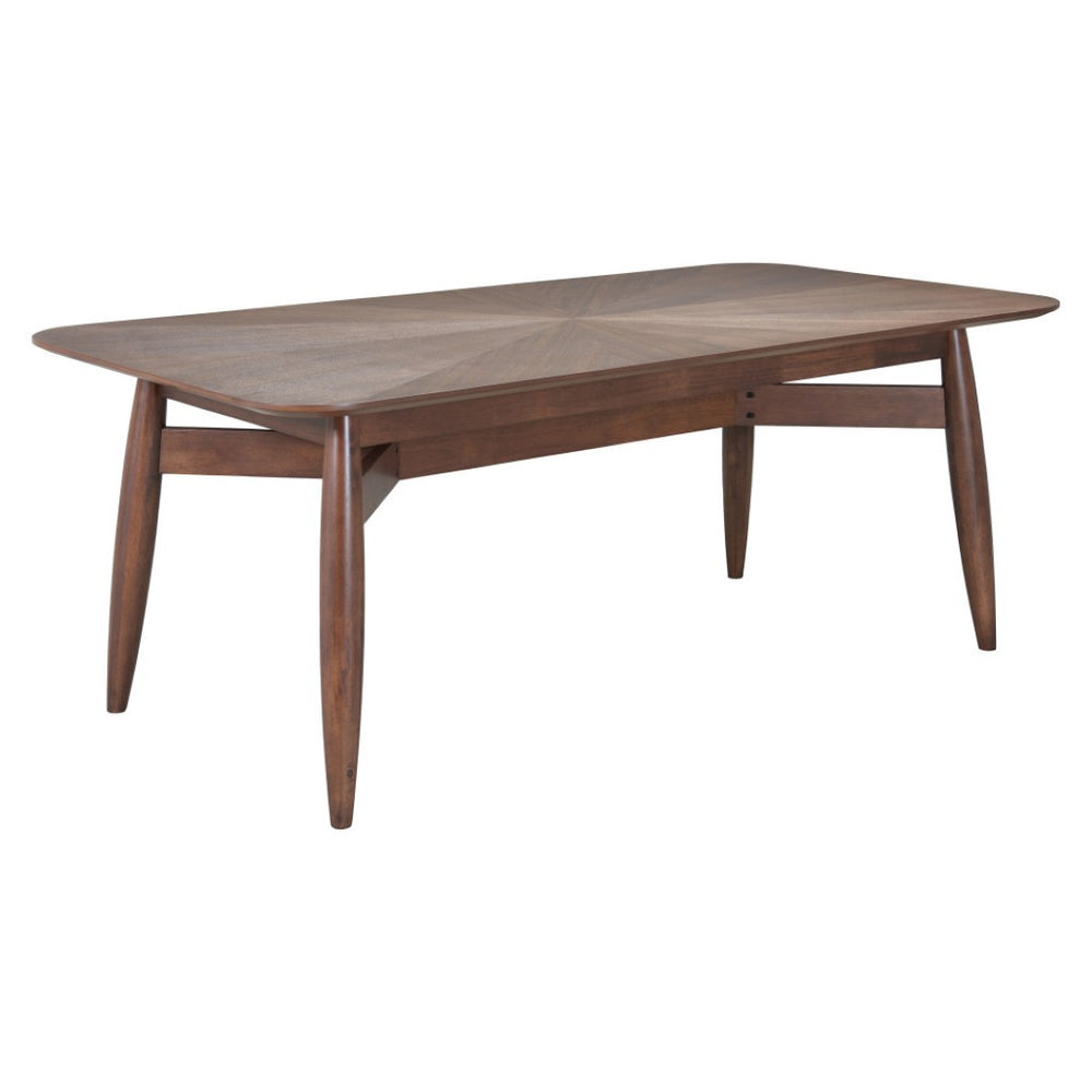 HomeRoots 78" Espresso Solid Wood Dining Table - Modern Design, Seats 6, Durable for Home & Commercial Use 632706