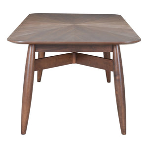 HomeRoots 78" Espresso Solid Wood Dining Table - Modern Design, Seats 6, Durable for Home & Commercial Use 632706