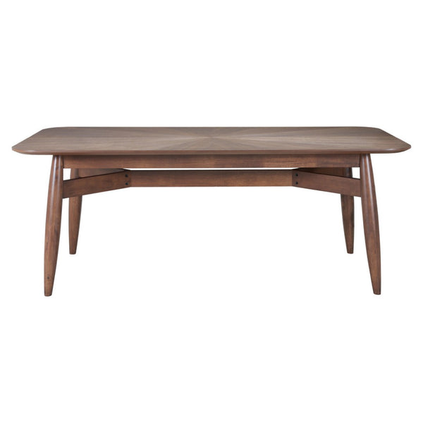 HomeRoots 78" Espresso Solid Wood Dining Table - Modern Design, Seats 6, Durable for Home & Commercial Use 632706
