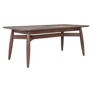 HomeRoots 78" Espresso Solid Wood Dining Table - Modern Design, Seats 6, Durable for Home & Commercial Use 632706