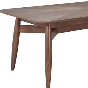 HomeRoots 78" Espresso Solid Wood Dining Table - Modern Design, Seats 6, Durable for Home & Commercial Use 632706